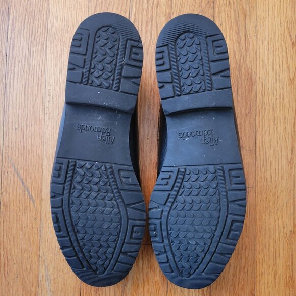 Allen Edmonds 13 NASHUA Wing Tip Brown Black Leather Tassel Dress Shoes Slip On - Picture 4 of 8